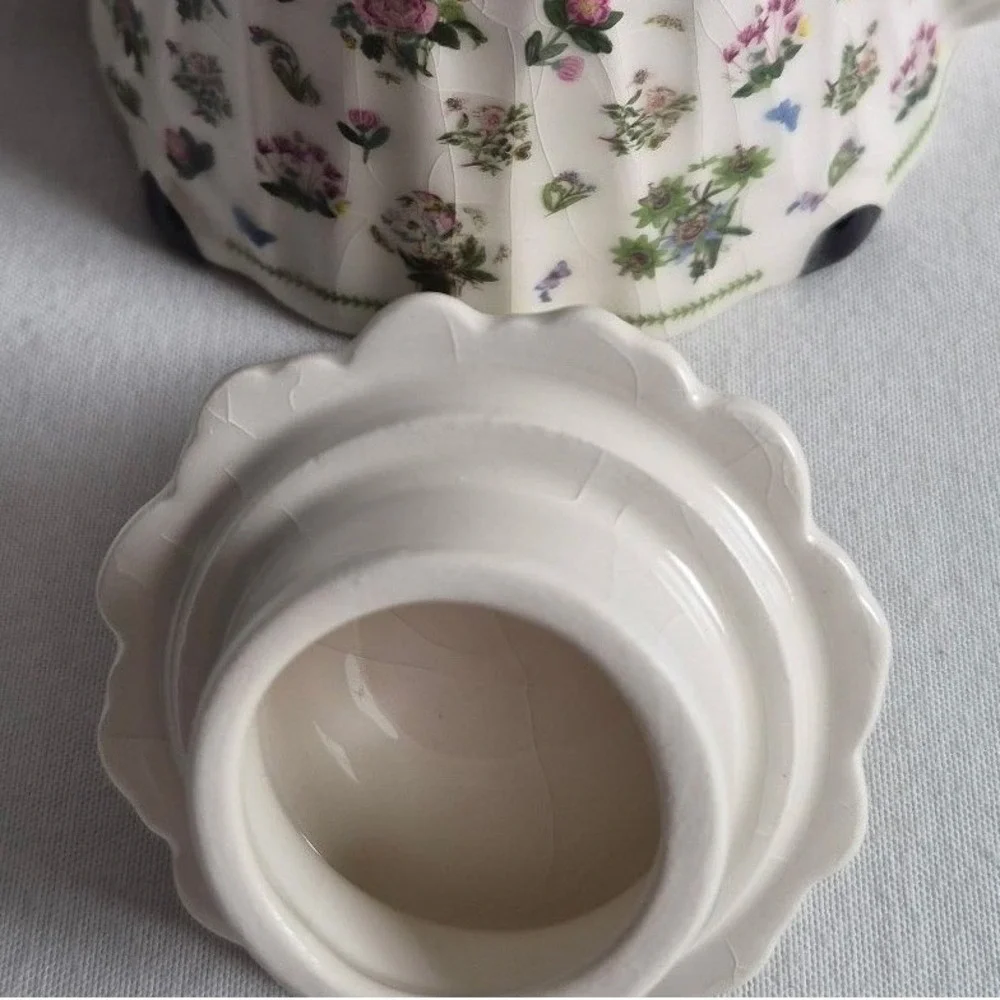 Portmeirion Miniature Teapot Victorian Tea Table Floral Chintz England Small
